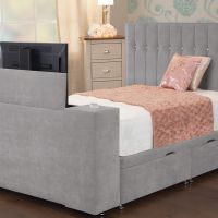 Upholstered TV bed